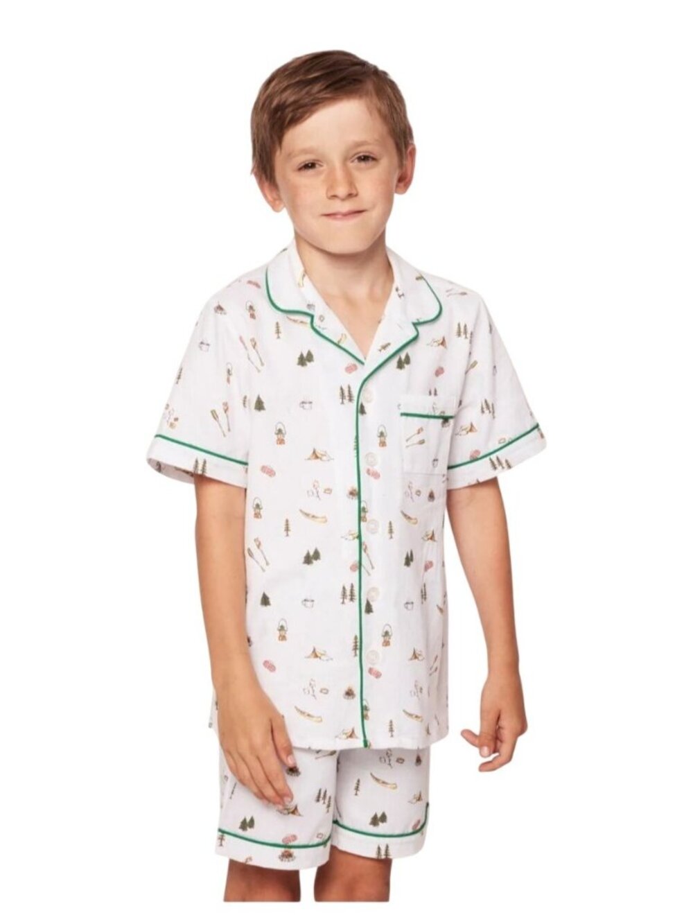 Petite Plume Kids Birthday Cake Print Short Pajama Set - Picture 11 of 14